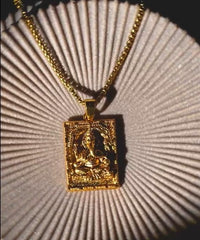 Gold Plated Ganeshji Pendant with Chain