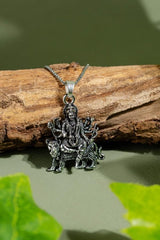 Ambaji Mata Face Pendant with Chain