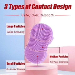 Soft Silicone Facial Cleansing Brush (Pack of 2)