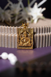 Gold Plated Ganeshji Pendant with Chain