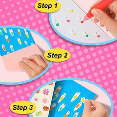 DIY Rainbow Scratch Dot Art Painting Kits Set for Kids