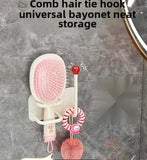 Self Adhesive Wall Mounted Headband Hook No Drill Punch Free Hair Accessories Organizer