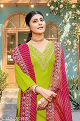 Kurta With Dupatta And Bottomwear