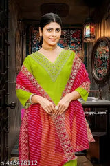 Kurta With Dupatta And Bottomwear