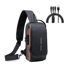 Anti Theft USB Crossbody Backpack