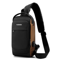 Anti Theft USB Crossbody Backpack