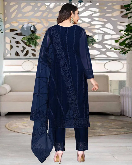 Kurta With Dupatta And Bottomwear