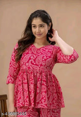 Women's Printed Co-Ord Set, Co-Ord Sets For Girls and Women