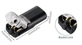 Fast-Fit 2-Pin Double-Wire Plug-in Connectors (Pack of 6)